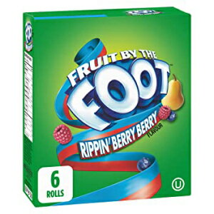 6 Count (Pack of 1), Betty Crocker Fruit by The Foot Rippin Berry Berry, 6ct, 128g/4.5oz,(Imported from Canada)
