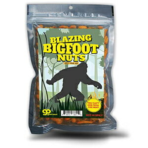 Gears Out Blazing Bigfoot Nuts Spicy Trail Mix - Funny Sasquatch Design - Spicy Snacks for Men and Women - Premium Blend, Made in the USA