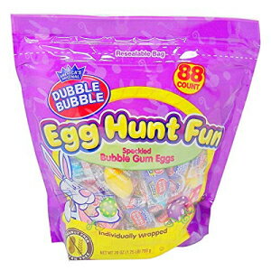 ダブルバブルイースターバブルガムエッグハント楽しいバルクイースターキャンディー、28オンス Dubble Bubble Easter Bubble Gum Egg Hunt Fun Bulk Easter Candy, 28 Ounce