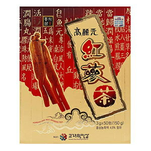 高麗人参グラニュールティー3g（0.10oz）x50袋 Korea One Ginseng.Co.Ltd Korean Red Ginseng Granule Tea 3g (0.10oz) x 50 bags