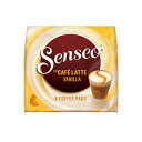 Senseo Latte Vanilla Coffee Pods, 8 Count (Pack of 10) - Single Serve Coffee Pods Bulk Pack for Senseo Coffee Machine - Compostable Coffee Pods for Hot or Iced Coffee