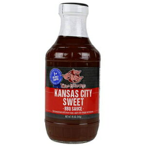 「三匹の子豚」カンザスシティ スイート ソース - 19.5 オンス ボトル "Three Little Pigs" Kansas City Sweet Sauce - 19.5 Ounce Bottle