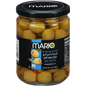 Mario Camacho Foods ピミエントのみじん切りを詰めたマンサニーリャ、10 オンス (12 個パック) Mario Camacho Foods Manzanilla Stuffed with Minced Pimiento, 10 Ounce (Pack of 12)