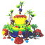 ソニックとフレンズ デラックス ゲームシーン 誕生日パーティー ケーキ トッパー ソニック フィギュアと装飾テーマのアクセサリーが特徴です SONIC and Friends Deluxe Game Scene Birthday Party Cake Topper Featuring Sonic Figures and Decorative