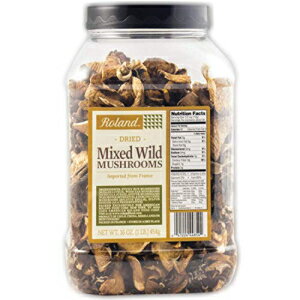 Roland Foods 乾燥混合野生キノコ専門輸入食品 1 ポンド、16 オンス Roland Foods Dried Mixed Wild Mushrooms Specialty Imported Food 1Pound , 16 Ounce