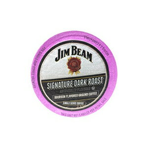 ジム ビーム シグネチャー ダーク ロースト バーボン フレーバー シングルサーブ コーヒー、35 カップ、キューリグ 2.0 互換 Jim Beam Signature Dark Roast Bourbon Flavored Single Serve Coffee, 35 cups, Keurig 2.0 Compatible