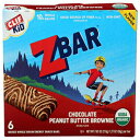 Clif, Bars Z Chocolate Peanut Butter Brownie, 1.27 Ounce, 6 Count