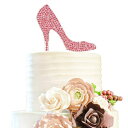 NX^nCq[V[YsNCXg[P[Lgbp[o[Xf[wiCgEFfBOp[eB[MtgLL AZIWEI Crystal High Heels Shoes Pink Rhinestone Cake Topper Birthday Hen Night Wedding Party Gift Sparkly Decoratio