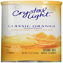 クリスタルライトクラシックオレンジ、10クォート2.5オンスキャニスター（6個入り） Crystal Light Classic Orange, 10-Quart 2.5-Ounce Canister (Pack of 6)