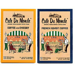 Cafe Du Monde Coffee Variety single serve pods, Coffee & Chicory and French Roast (24 Count)