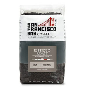 SFベイコーヒーピーツのエスプレッソブレンドホールビーン2LB（32オンス）ダークロースト（パッケージは異なる場合があります） SAN FRANCISCO BAY SF Bay Coffee Pete's Espresso Blend Whole Bean 2LB (32 Ounce) Dark Roast (Packaging May Vary)