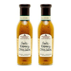 Xg[EH[Lb`K[bN[Y}[VgX\[XA11IXi2pbNj Stonewall Kitchen Garlic Rosemary Citrus Sauce, 11 Ounces (Pack of 2)