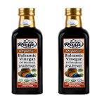 モデナ産オーガニックイタリアンバルサミコ酢 (2パック) - デラロサ 16.9オンス - オークと栗の樽熟成 | ビーガン、グルテンフリー、コーシャー | サラダやドレッシングなどに最適です！ De La Rosa 613 ORGANIC Italian Balsamic Vinegar of Modena