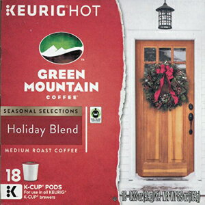 グリーン マウンテン コーヒー ホリデー ブレンド K カップ パック、18 個 Green Mountain Coffee Holiday Blend K-Cup Pack, 18 Count