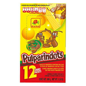 Pulparindotsタマリンドフレーバー12カラット各10個 DE LA ROSA Pulparindots Tamarind Flavor 12 ct 10 piece each