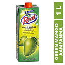 ダバールリアルグリーンマンゴー/アンパンナフルーツ（カクテル/モクテル）ジュースドリンク1リットル 3パック Dabur Real Green Mango/Aampanna Fruit (Cocktail/Mocktail) Juice Drink 1 Ltr pack of 3