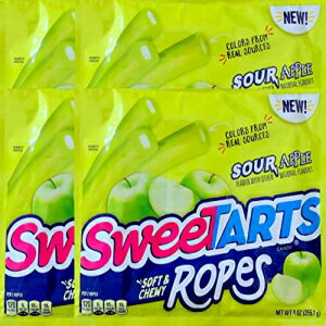 SweetartsRopes NEW Sweetarts Sour Apple Soft & Chewy Ropes Net Wt 9oz (2)