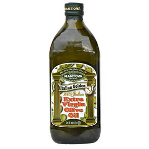 Mantova Golden イタリア産エキストラバージン オリーブオイル、34 オンスボトル (2 個パック) Mantova Golden Italian Extra Virgin Olive Oil, 34-Ounce Bottles (Pack of 2) 1