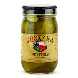 マイキー V のスパイシー キャロライナ リーパー ピクルス (1 瓶) Mikey V's Spicy Carolina Reaper Pickles (1 Jar)