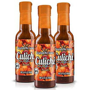 TTN`(TM) Lȃnol`gpV[t[hzbg\[X ({ꃁLVR̃TT) (3{) Salsa Culichi (TM) Official Seafood Hot Sauce, Made from the Famous Habanero Chili (Authentic Mexican Salsa) (3 Bottles)