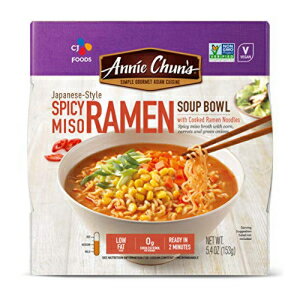 Annie Chun's Spicy Miso Ramen Bowl, Non-GMO, Vegan, 5.4 Oz (Pack of 6)