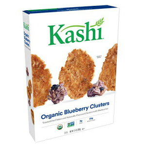 シリアル Kashi、朝食用シリアル、オーガニックブルーベリークラスター、非遺伝子組み換えプロジェクト認証済み、バルクサイズ、134オンス（10個パック、13.4オンスの箱） Kashi, Breakfast Cereal, Organic Blueberry Clusters, Non-GMO Project Verified, Bulk Size