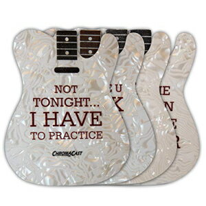 ChromaCast CC-COAST-T-4PKƥ쥮ܥǥ륷ץɥɥ󥯥4ѥå ChromaCast CC-COAST-T-4PK Tele Guitar Body Style Shaped Drink Coasters, 4-Pack