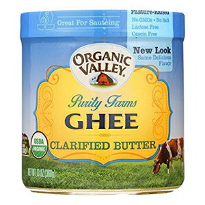 ORGANIC VALLEY認定ギークラリファイドバター3パック（各13オンス） Purity Farms ORGANIC VALLEY Certified Ghee Clarified Butter 3Pack (13oz Each)