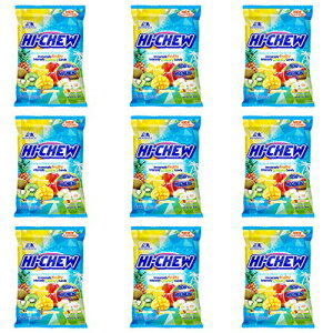 ɂ̓`[gsJ~bNXt[o[\tgŎ̂^tB[LfB[-9̃ohpbN Hi-Chew Hi Chew Tropical Mix Flavor Soft and Chewy Taffy Candy - Bundle Pack of 9