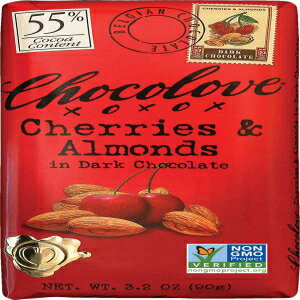 3.2 Ounce (Pack of 12), Cherries Almonds in Dark, Chocolove Cherries Almonds in Dark Chocolate Bar, 3.2 Ounce (Pack of 12)