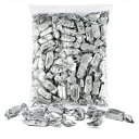 Vo[zĈ݂^tB[LfB[AVo[J[e[}ɂR[VLfB[1|h܁AʕꂽpCibvt[c̃^tB[id454gA63j Silver Foils Chewy Taffy Candy, 1-Pound Bag of Silver Colo