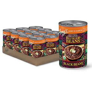 Amy's tChubNr[YAAOet[AI[KjbNxW^AAʋlA15.4IXi12pbNj Amy's Refried Black Beans, Light in Sodium, Gluten Free, Organic & Vegetarian, Canned, 15.4 Ounce (Pack of 12)