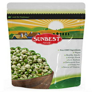 SUNBEST NATURAL わさびピー、再封可能な袋、2 ポンド SUNBEST NATURAL Wasabi Peas, Resealable Bag, 2 lb 1