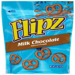 Flipz プレッツェル、ミルクチョコレート、5 オンスパッケージ (12 個パック) Flipz Pretzels, Milk Chocolate, 5-Ounce Packages (Pack of 12)