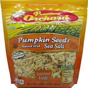 海塩でローストしたプレミアムオーチャードパンプキンシード (1ポンド) Premium Orchard Pumpkin Seeds Roasted With Sea Salt (1 LB)