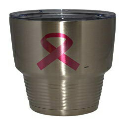 ピンクリボンラージ30オンストラベルタンブラーマグカップ、蓋付きステンレススチールサポート乳がん啓発 Rogue River Tactical Pink Ribbon Large 30oz Travel Tumbler Mug Cup w/Lid Stainless Steel Support Breast Cancer Awareness