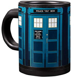 ターディスセルフスターリングトラベルコーヒーマグ-自動セルフミキシング＆スピニングカップ-12オンス Seven20 Doctor Who Tardis Self Stirring Travel Coffee Mug - Automatic Self Mixing & Spinning Cup - 12 oz