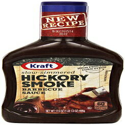 Ntgo[xL[\[XAVVsAƎύ񂾁AʓR[VbvȂA17.5IXi6pbNjiqbR[X[Nj Kraft Barbecue Sauce, NEW Recipe, Slow-Simmered, NO High Fructose Corn Syrup, 17.5 Ounce (Pack of 6)