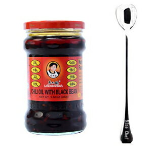 LaoGanMa 胉[ ({g 1 {) + NineChef Xv[ 1 { LaoGanMa Chili Oil with Black Bean (one Bottle) + one NineChef Spoon