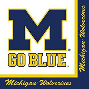 ミシガン ウルヴァリンズ パーティー バンドル ランチ ナプキン (60) Michigan Wolverines Party Bundle Lunch Napkins (60)