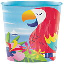 Creative Converting Lush Luau Plastic Cup, 1 Count (Pack of 1), Multicolor