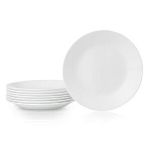 コレル ブレッドプレート 8枚組 ウィンターフロストホワイト Corelle Bread Plates, 8-Piece, Winter Frost White