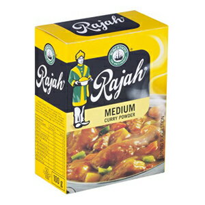 ラジャ ミディアム カレーパウダー 3,53オンス、100g Rajah Medium Curry Powder 3,53oz, 100g