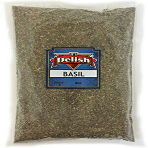 イッツデリッシュの乾燥バジルの葉 (8オンス) It's Delish Dried Basil Leaves by Its Delish (8 Oz)
