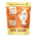 Date Lady Organic Date Sugar, 1 lb | 100% Whole Food | Vegan, Paleo, Gluten-free & Kosher | 100% Ground Dates | Sugar Substitute and Alternative Sweetener for Baking | Contains Fiber from the Date (1 Bag)