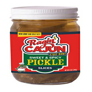 XpCV[ XC[g sNX XCX 12 tʃIX M PCW (12 pbN) Spicy Sweet Pickle Slices 12 fl oz Ragin' Cajun (Pack of 12)