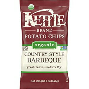 Kettle Brand Potato Chips, Organic Country Style Barbeque Kettle Chips, 5 Oz