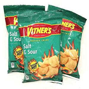 Vitners シズリン ホット ソルト & サワー ポテトチップス A シカゴ オリジナル 10 パック 1 オンス バッグ Vitners Sizzlin' Hot Salt & Sour Potato Chips A Chicago Original 10 Pack 1 oz Bags