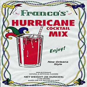 楽天Glomarketフランコズ ニューオーリンズ スタイル ハリケーン カクテル ミックス、36 オンス （1 ガロンになります） Franco's New Orleans Style Hurricane Cocktail Mix, 36 Ounces （Makes 1 Gallon）