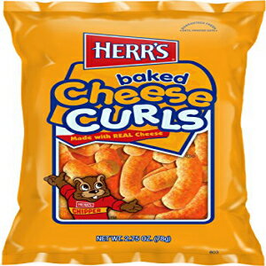 Herr's チーズカール、2.75 オンス (20 個パック) Herr's Cheese Curls, 2.75 Ounce (Pack of 20)